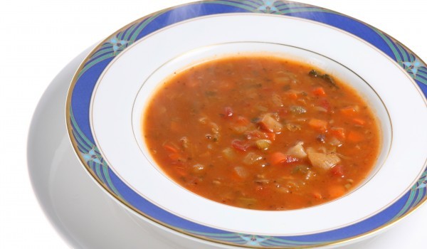 Крем супа от зрял фасул и чушки