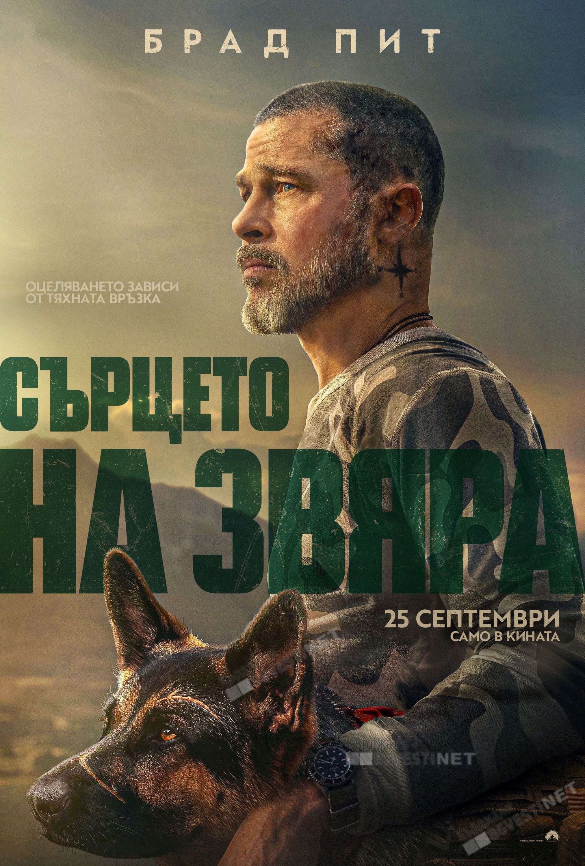 "Сърцето на звяра"с Брат Пит на екран и в Кърджали