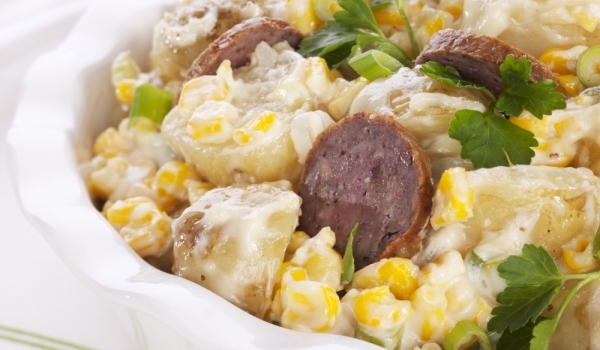 Картофена салата с наденички