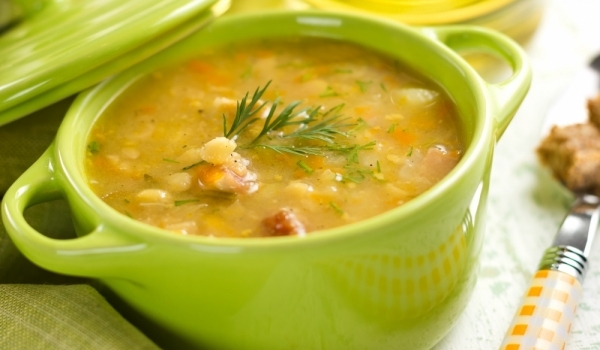 Телешка супа с гъби и зеленчуци