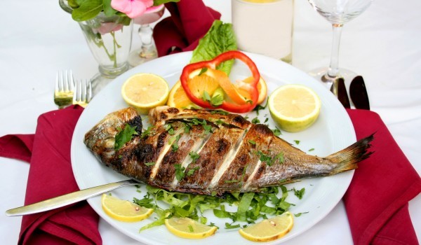 Бакалярос на скара