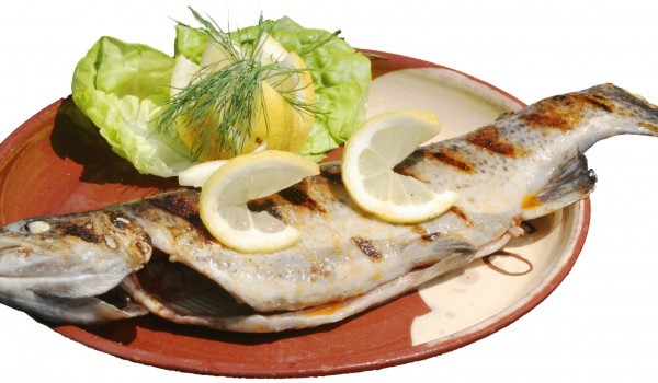 Лаврак на скара