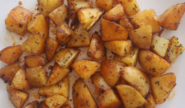 Ароматни картофки на тиган